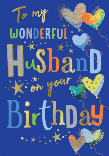 Picture of TO MY WONDERFUL HUSBAND BIRTHDAY CARD